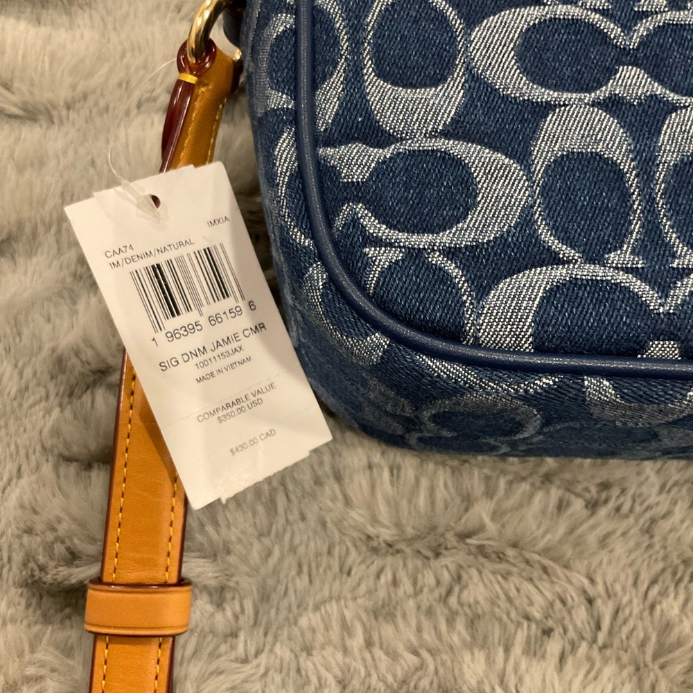 COACH JAMIE CAMERA BAG IN SIGNATURE DENIM - Picture 3 of 8